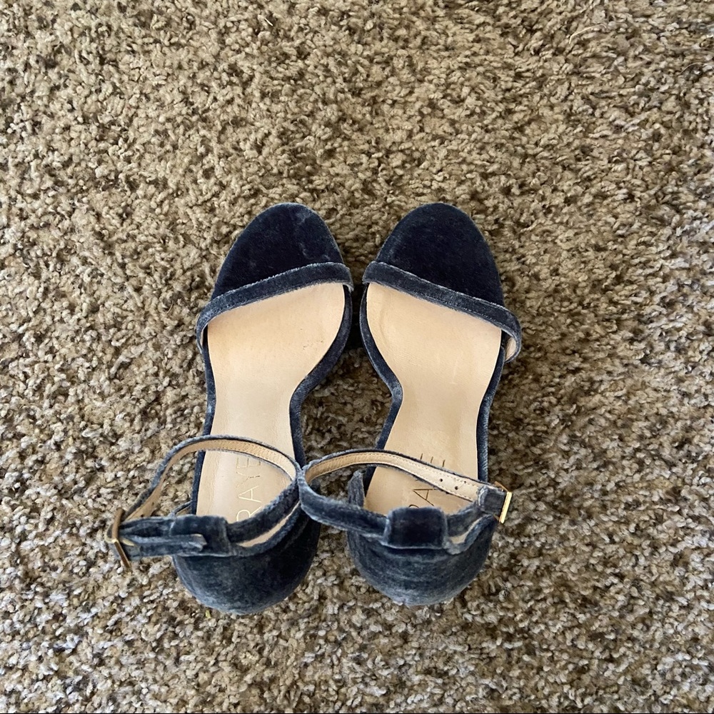 SOLD RAYE brynne velvet heels - Picture 4 of 10